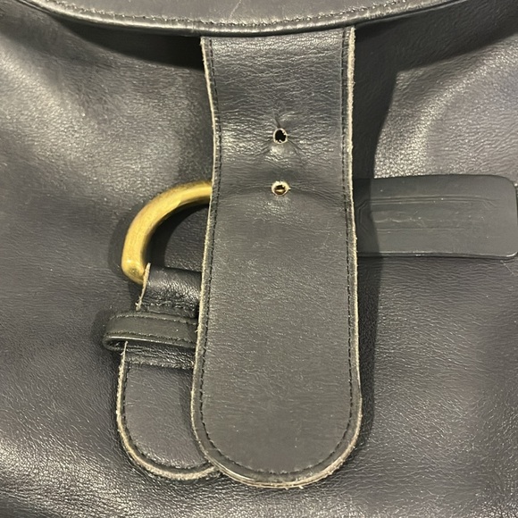 COACH Y2K Vintage Black Large Leather  Backpack - Picture 11 of 11